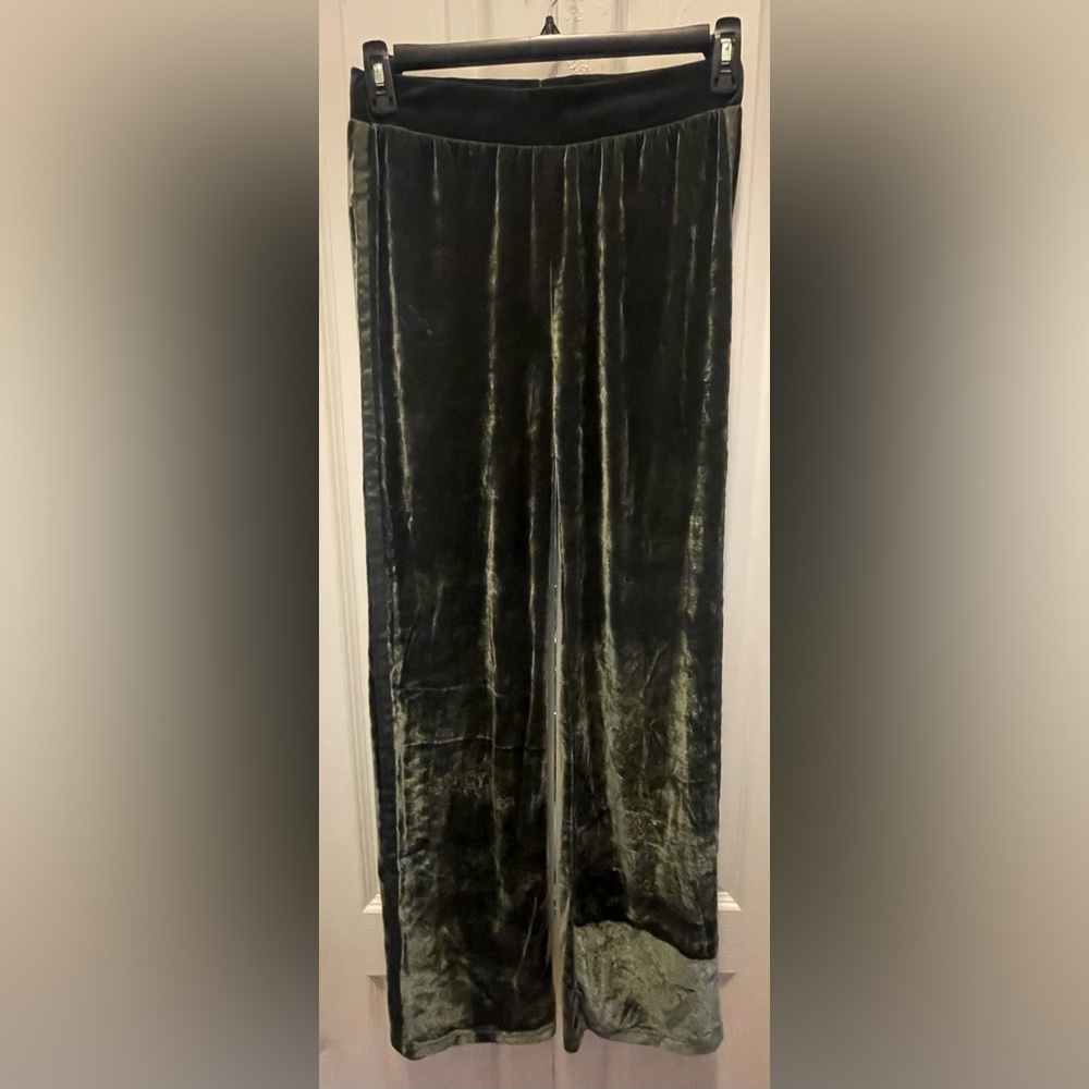 Serena Williams Signature Tuxedo Stretch Pants Jumpsuit Velvet Size S